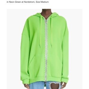 AREA heart cut out sweatshirt